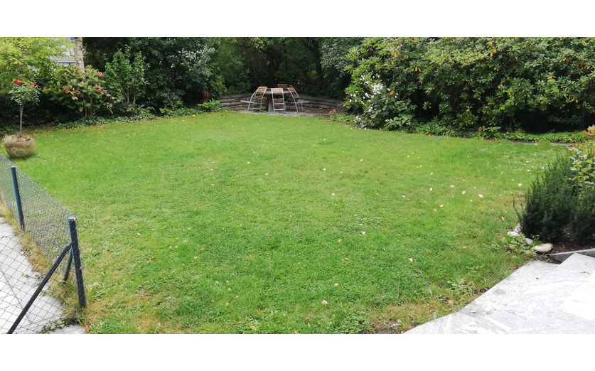 Garten vor Beginn der Arbeiten Garten vor Beginn der Arbeiten